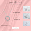 Modian Romantic Real 925 Sterling Silver Round Hearts Necklace For Women Fantastic Life Wedding Necklaces Jewelry Gift