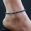 Magnetic Hematite Round Beads Beaded Anklet 4MM Strechy Anklet with Cat Eye Stone Handmade Jewelry -care - Image 2
