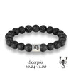 Stone bracelet beads lava bangles Bracelet Men 12 Constellation Jewelry male Lover Gifts - Image 5
