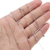 10 Meters Bulk Fancy Stainless Steel Satellite Chain Anti Bead Ball Cable Chain for Necklace Choker Anklet Making - Image 2