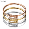 3-Color Glossy Beads Bracelet Stainless Steel Bracelets for Women Simple Personality Clothing Accessories Jewelry - Image 1
