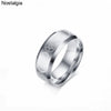 Triple Moon Goddess Wicca Witchcraft Titanium Moon Signet Ring Men Black Punk Stainless Steel Jewelry Gift For Women - Image 9