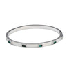 Open Cuff Bangles Bracelets Crystal Zirconia Rose Gold Color Stainless Steel Bracelet for Women Men Jewelry - Image 8