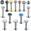 1PC ASTM Titanium Tragus Piercings Labret Stud Lip Rings Helix Piercing Ear Oreja Cartilage Earring 14G 16G Body Jewelry - Image 1