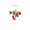 Elegant Retro Green Cranberry Brooch Metal Pin Pearl Plant Leaf Brooches For Women Collar Accessories Jewelry - Image 4
