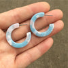 21 Colors Acetate Earrings For Women Green Wedding Prom Acetic Acid Hoop Earrings Jewelry Accessories Gift - Image 17