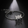 Triple Moon Goddess Bracelets for Men Women Stainless Steel Pentagram Wicca Charm Bracelets Magic Pentacle Witch Jewelry Gift - Image 19