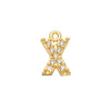7x8mm Brass Cubic Zirconia Crystal 26 Letter Charms Pendants for Women Necklace Earring Jewelry Accessories Model - Image 10