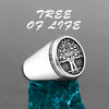 Stainless Steel Tree of Life Signet Ring Classic Men's Viking Amulet Ring Nordic Jewelry Gift - Image 2