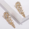 Crystal Long Bridal Clip on Earrings Without Piercing for Women Wedding Party Engagement No Hole Ear Clips - Image 4