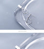 MODIAN Classic Irregular Oval Dangle Earring for Women Pure 925 Sterling Silver Simple Geometric Square Earring Fine Jewelry