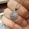 Fresh Style Flower Necklace for Women Cubic Zirconia Romantic Bride Wedding Accessories Fancy Jewelry - Image 3
