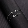 Summer A-Z Letter Initial Anklets For Women Silver Color Heart Anklet Bracelet Leg Chain Beach Party Foot Jewelry - Image 9