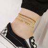 Women Bohemia Stainless Steel Anklets, 2-3pcs/set Elegant Anklet On Foot Holidays Beach Jewelry,Adjustable Bracelet on Leg - Image 3