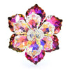 Shining Glass Flower Brooches For Women 14-color Beauty Office Party Brooch Pin Year Gifts - Image 4