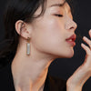 5 Color Korea Simple Geometric Square Clip on Earrings for Women Golden Colorful Resin Non Pierced Ear Clips - Image 3