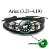 Luminous Bracelet 12 Zodiac Leo Libra Sagittarius Capricorn Aquarius Braided Leather Bracelet Glowing Jewelry - Image 18