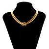 Unique Twisted Chunky Flat Snake Chain Necklace for Women Sexy Vintage Clavicle Choker Grunge Jewelry Gift - Image 6
