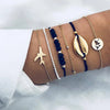Boho Geometric Bracelet Bangle Sets For Women Vintage Star Map Hand Heart charm Beads Chains Jewelry Accessories - Image 15