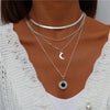 Tenande Bohemian Multi Layered Necklace for Women Vintage Water Drop Coin Star Moon Pendant Necklace Geometric Collares - Image 13