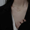 316L Stainless Steel Jewelry Casual Minimalism Curve Charms Snake Bone Chain Choker Necklaces Pendants For Women - Image 3