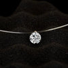 Sumeng Personality Square Imitation Pearl Crystal Zircon Necklace Invisible Transparent Fishing Line Necklace Women - Image 2