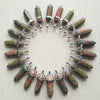 24pcs/lot Good Quality Assorted Stone Mixed Pillar Charms Chakra Pendants for Necklaces Making - Image 25