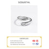 Sivler Color Rings for Women Cross Faith Letters Wedding Jewelry Large Adjustable Antique Rings - Image 2