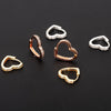 Silver Color Hoop Earrings for Women Charm Simple Heart Zircon Earrings Wedding Jewelry Gift Accessories - Image 1