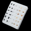 18/36/100Pairs Women Star Moon Small Plastic Stud Earrings Set Girl Children Cartoon Geometric Party Birthday Christmas Jewelry - Image 13