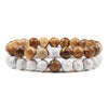Men Bracelet Tiger Eye Stone Braided Bracelet Black Matte Stone Beads Bracelet Couple Distance Charm Yoga Jewelry Gifts - Image 27