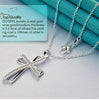 Silver 16-30 Inch Chain Cross Zircon Pendant Necklace For Woman Wedding Party Charm Jewelry - Image 10