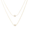Two-Layer Stainless Steel Necklace with Pearl Charms - Image 5