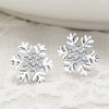 Zircon Christmas Snowflake Stud Earrings for Women Shiny Rhinestone Crystal Flowers Earring Christmas Year Gifts - Image 9