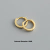 Minimalist Circle Hoop Earrings in 8 mm to 14 mm Sizes - Image 7