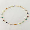 Gold Plated Multi Color Crystal Beads Anklet Chain Ankle Bracelet For Women Girl Summer Ankle Bracelet Boho Beach Foot Chain - Image 1