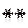 Selling Simple Stylish Women Snowflake Earrings Female Flower Stud Earring Girls Stainless Jewelry - Image 4