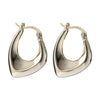 Silver Color Geometric Hoop Earrings for Women Men Irregular Earrings Daily Jewelry - Image 6