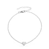 Layered Bead Anklet with Heart Charm - Image 13