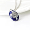 The Vampire Diaries Necklace Elena Gilbert Necklaces for Women Movie Jewelry Charm Katherine Klaus Forbes Blue Stone Choker - Image 5