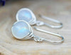 Wedding Party Pendant Earrings Natural Moonstone 25 Silver Women's Pendant Earrings Long Earrings - Image 2
