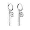1 Pair Stainless Steel Stud Earrings for Men/Women Cross Pendant Long Tassel Unisex Hoop Earrings Punk Gothic Metal Jewelry - Image 9