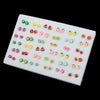 18/36/100Pairs Women Star Moon Small Plastic Stud Earrings Set Girl Children Cartoon Geometric Party Birthday Christmas Jewelry - Image 22