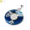 Jade Necklace Stones Pendant Flower Leaf Amethyst Rose Pink Quartz Black Onyx Crystal Donut Necklaces Jewelry - Image 14