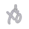Iced Out Bling Letter XO Pendant Necklace Gold Silver Color Tennis Chain Zircon Hearts Charm Men Hip Hop Jewelry - Image 8