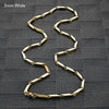 2.5/3mm Wide Stainless Steel Bamboo Necklace for Women Men Bar Link Chain on Neck Collarbone Jewelry Accessories - Image 14