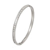 Classic Inlay 18 Zircon Bangle For Women Stainless Steel Gold Color Bracelet Cuff Simple Feminina Jewelry - Image 7