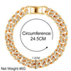 Chunky Metal Chain Anklet For Women Men Rhinestone Gold Silver Color Cuban Foot Bracelet Punk Hip Hop Rock Jewelry - Image 6