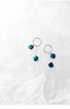 MODIAN Geometric Round Drop Earring for Women 925 Sterling Silver Blue Tiger Eye Dangle Earring Fine Jewelry 2020 New