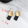 Cool Black Color Flower Drop Earrings for Women Geometry Round Heart Leaf Butterfly Crystal Party Jewelry Summer Gift - Image 43